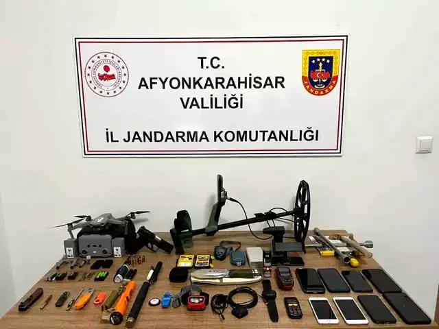 Dronla Takip: 7 Kaçak Kazıcı Yakalandı